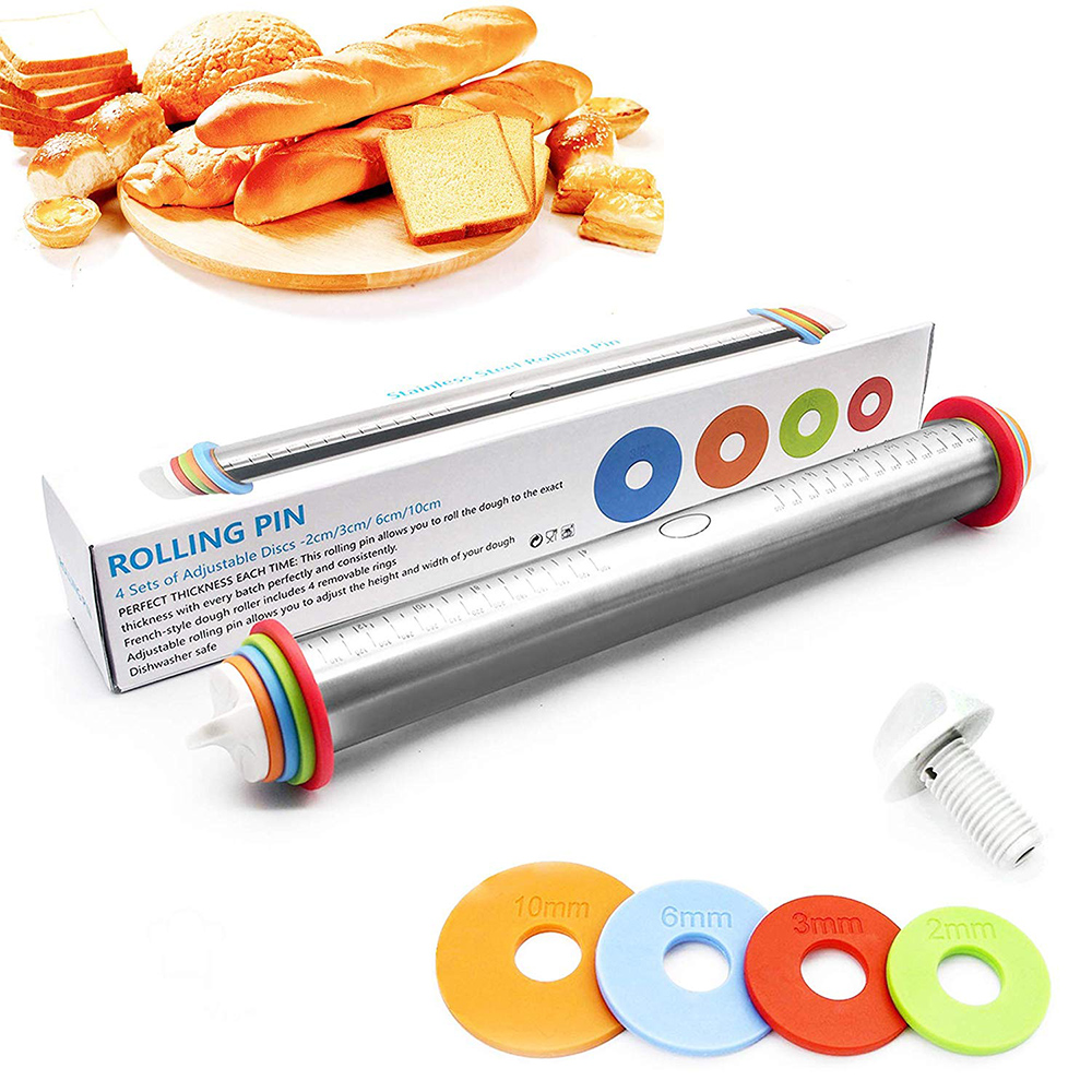 Stainless Steel Adjustable Rolling Pin Kitchwise
